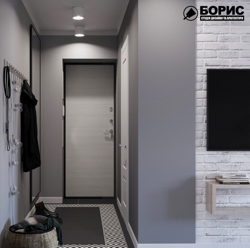 Дизайн интерьера квартиры ул. Юрия Паращука, прихожая