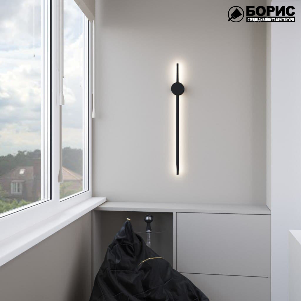 Дизайн-проект трехкомнатной квартиры по адресу: ул. Клочковская, 201-а, балкон вид справа