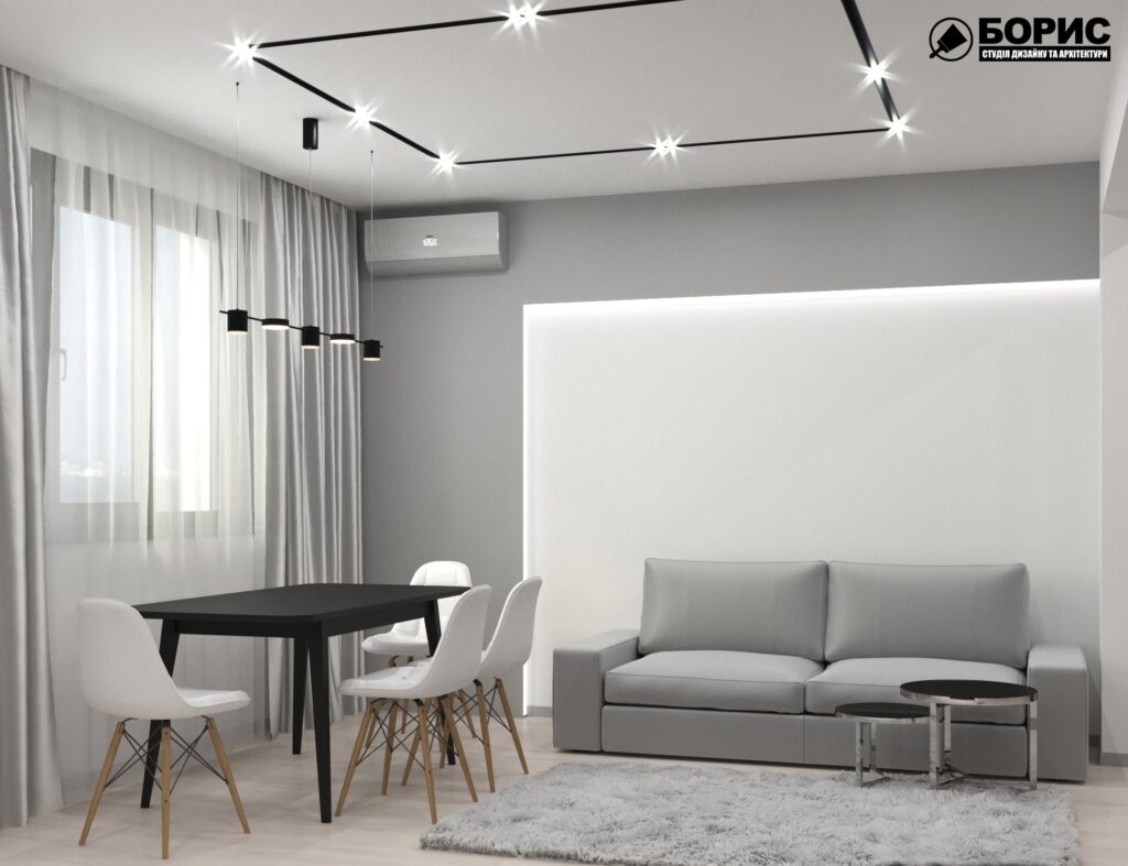 Дизайн-проект трикімнатної квартири за адресою: вул. Клочківська, 201-а, кухня