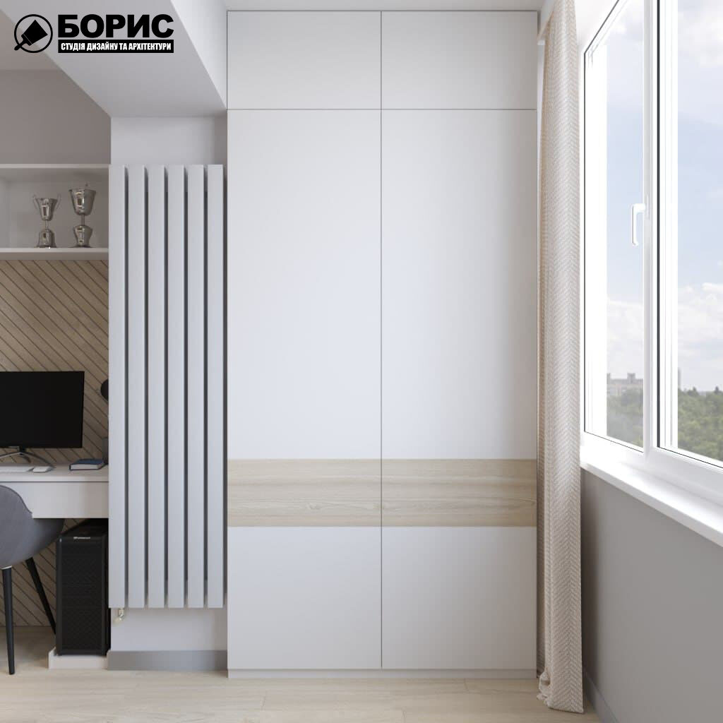 Дизайн-проект трикімнатної квартири за адресою: вул. Клочківська, 201-а, лоджія вид зліва