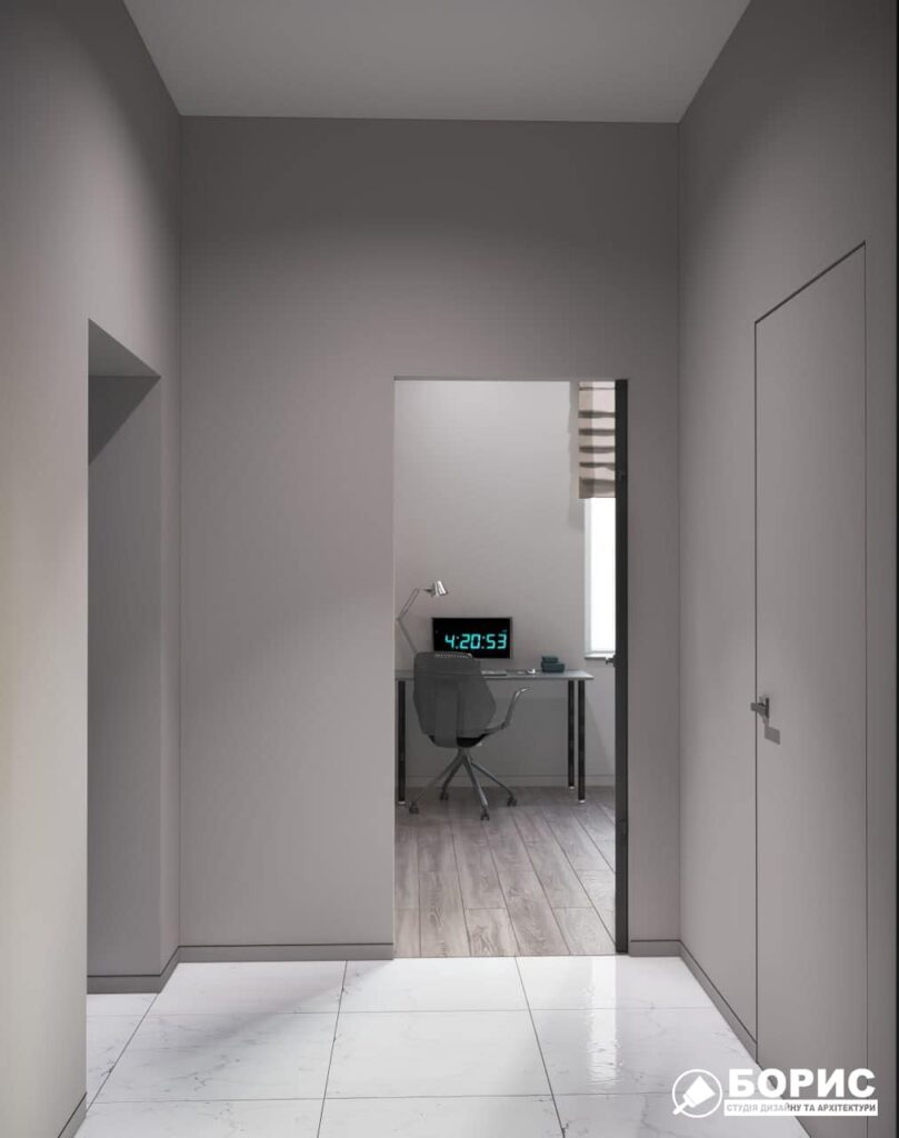 Дизайн-проект трикімнатної квартири ЖК "Віденський дім", коридор №2