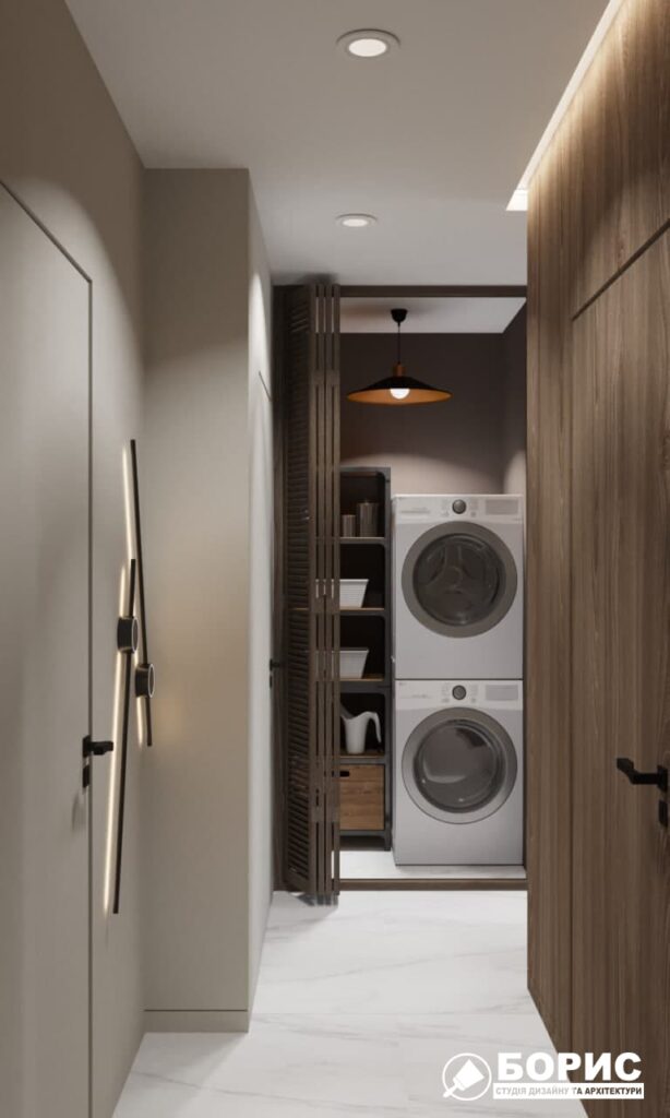Дизайн-проект трикімнатної квартири ЖК "Віденський дім", коридор №1