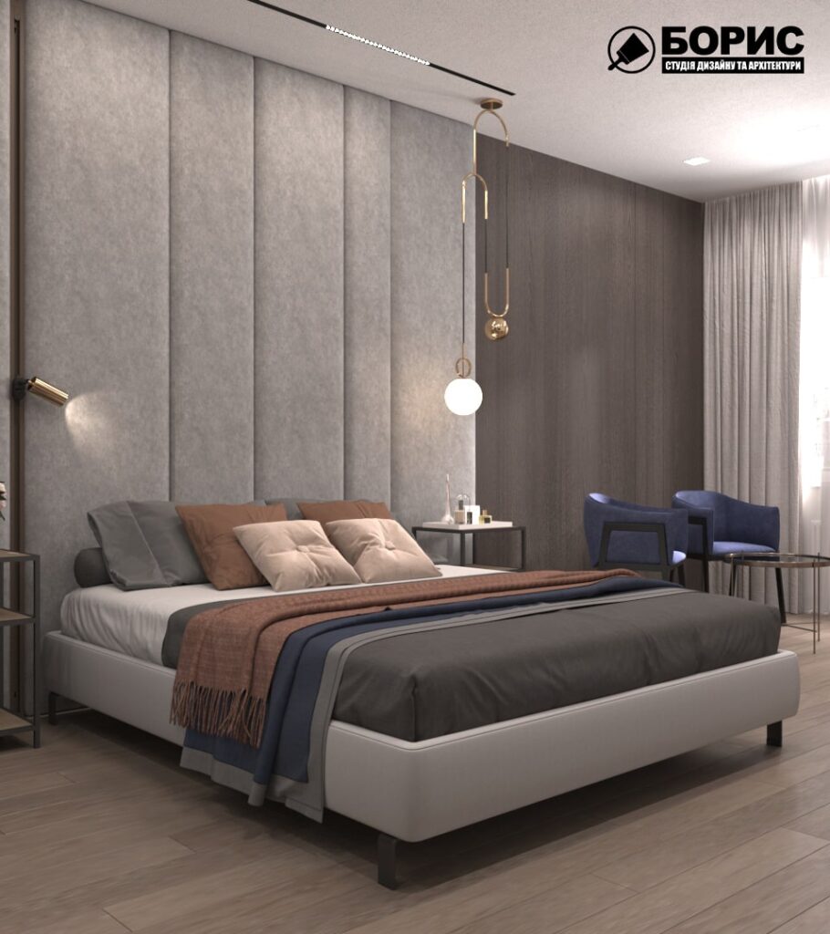 Дизайн-проект гостиницы "CITY LIFE", комната №2 вид спереди