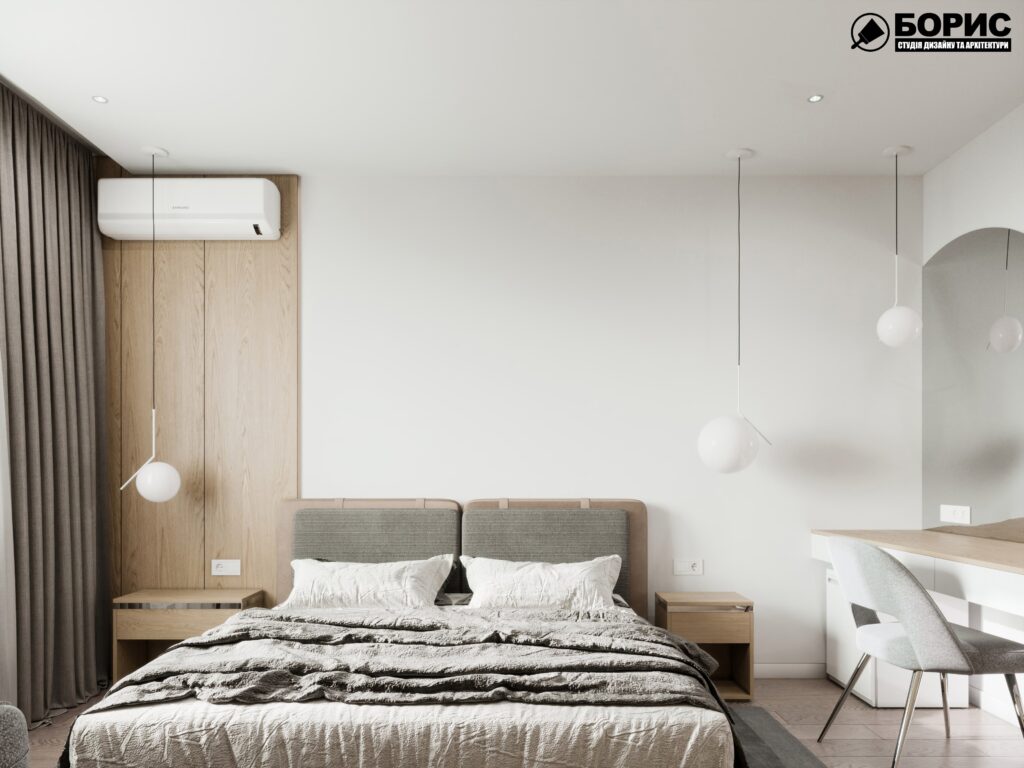 Дизайн-проект гостиницы "CITY LIFE", комната №5 вид спереди