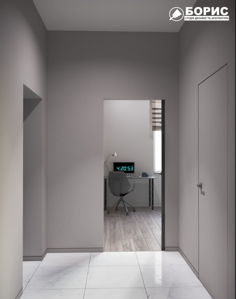 Дизайн-проект трехкомнатной квартиры ЖК "Венский дом", коридор №2