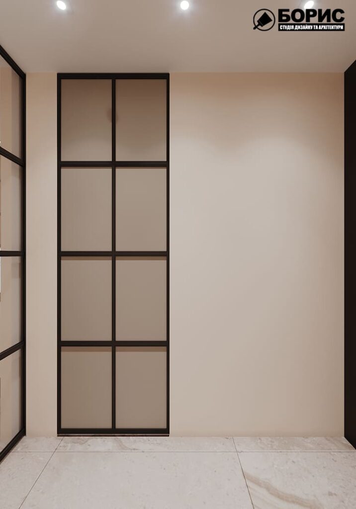 Дизайн-проект интерьера магазина сыров, коридор вид слева