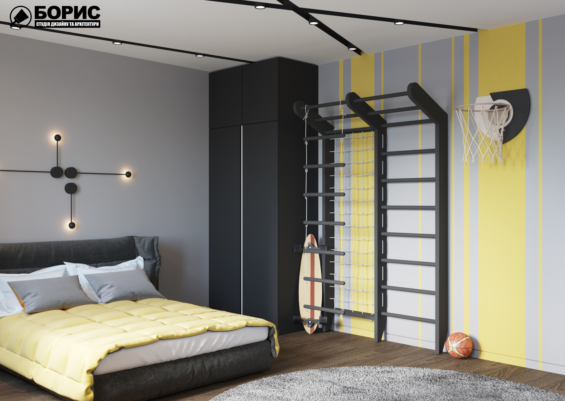 Дизайн интерьера детской, Фото №1