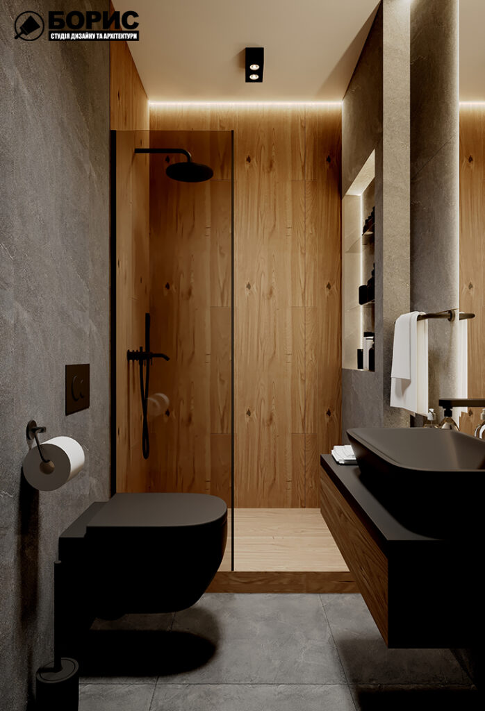 Дизайн-проект квартири ЖК «Магістр», санвузол вид в цілому