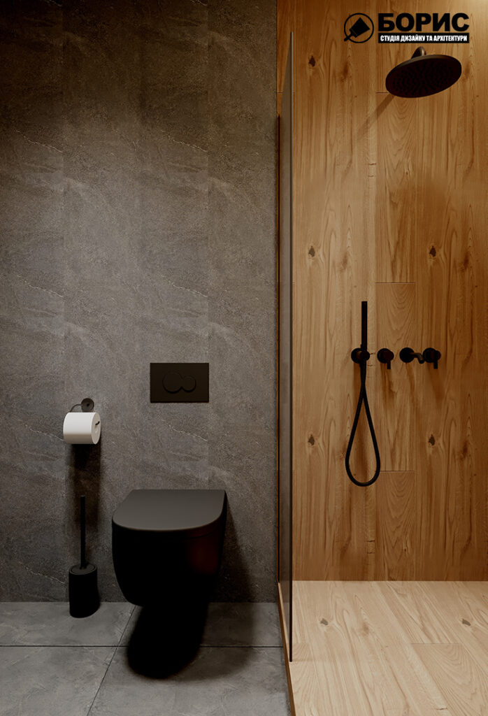 Дизайн-проект квартири ЖК «Магістр», санвузол вид на унітаз