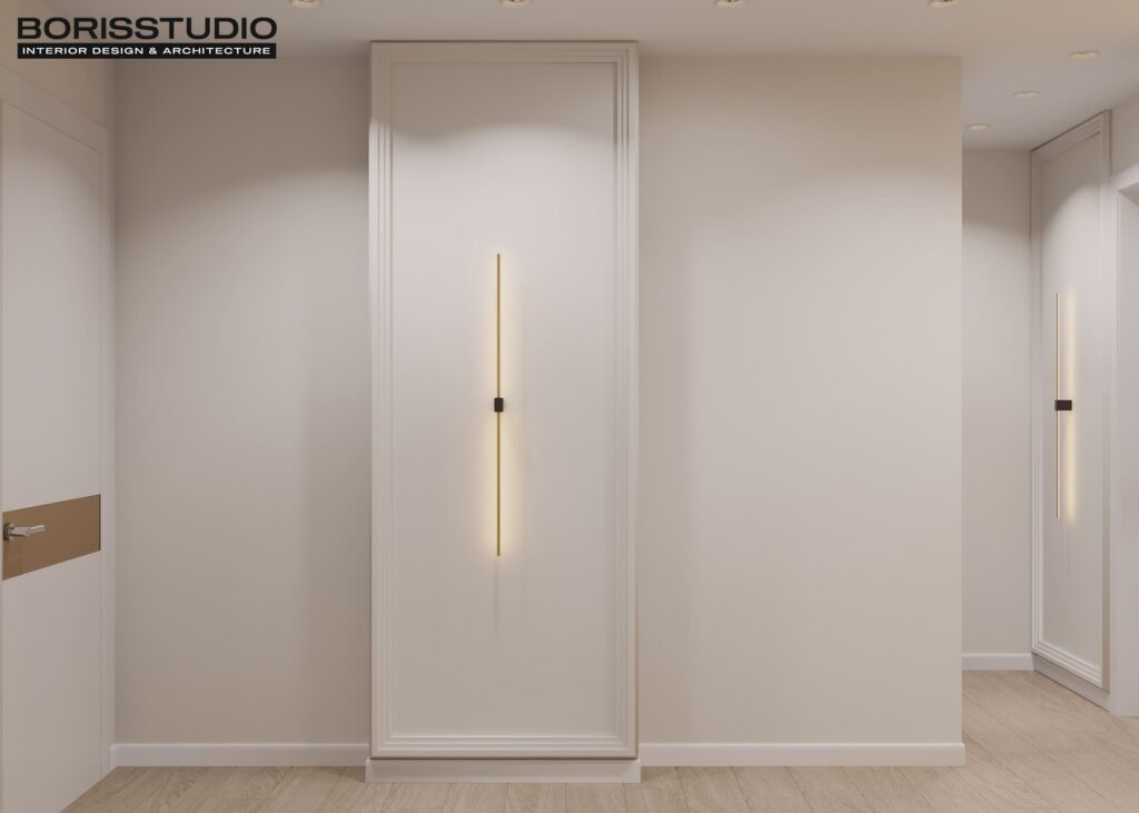 Дизайн інтер'єру двокімнатної квартири ЖК «Меридіан», передпокій