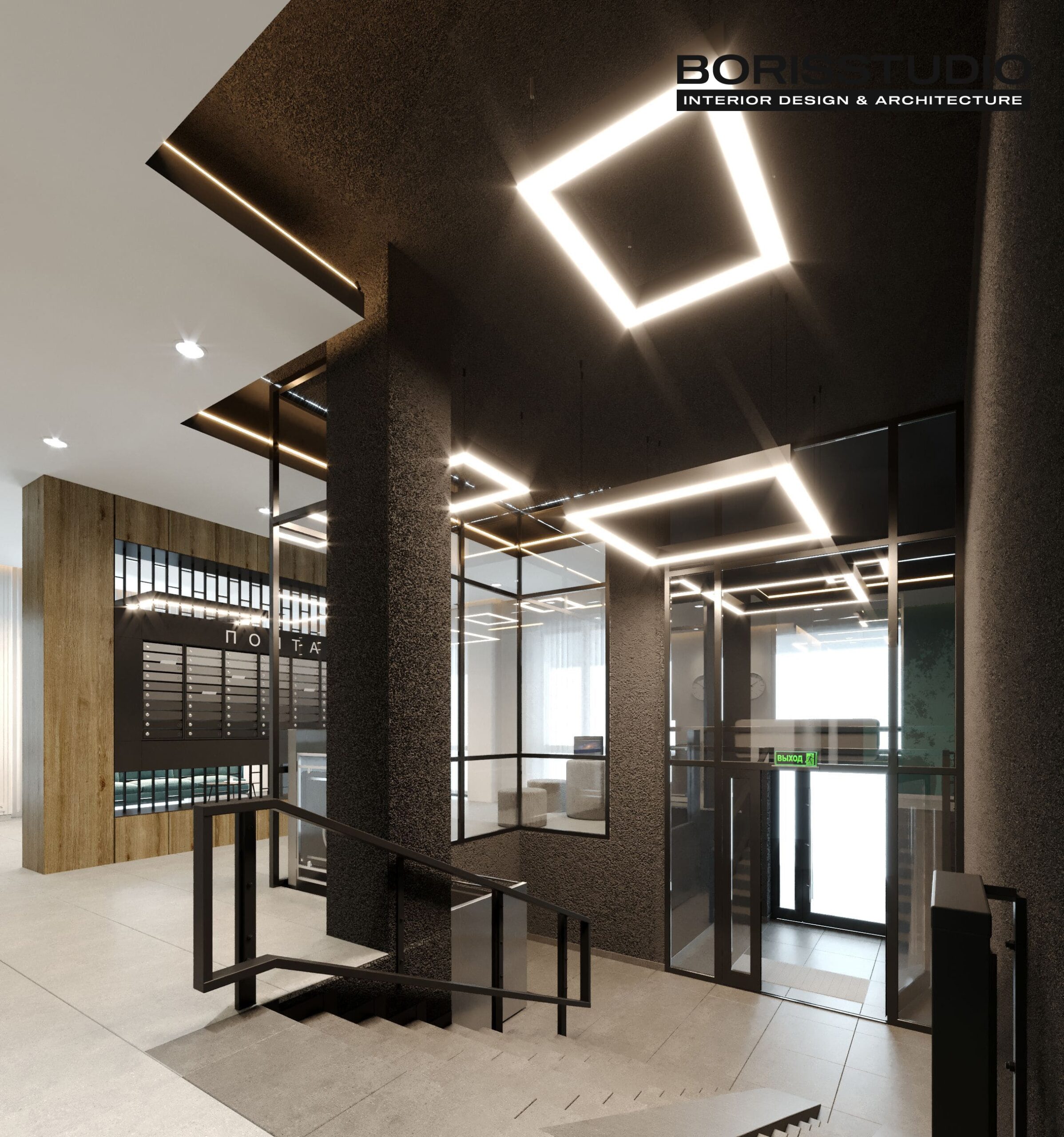 Дизайн інтер’єру сучасного під’їзду, Фото №6