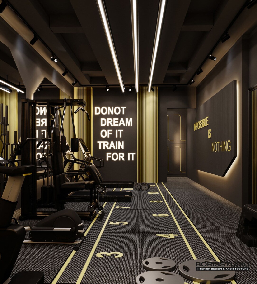 Дизайн интерьера спортивного зала, Фото №6