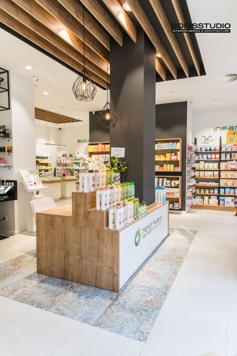 Дизайн интерьера магазина товаров для здоровья