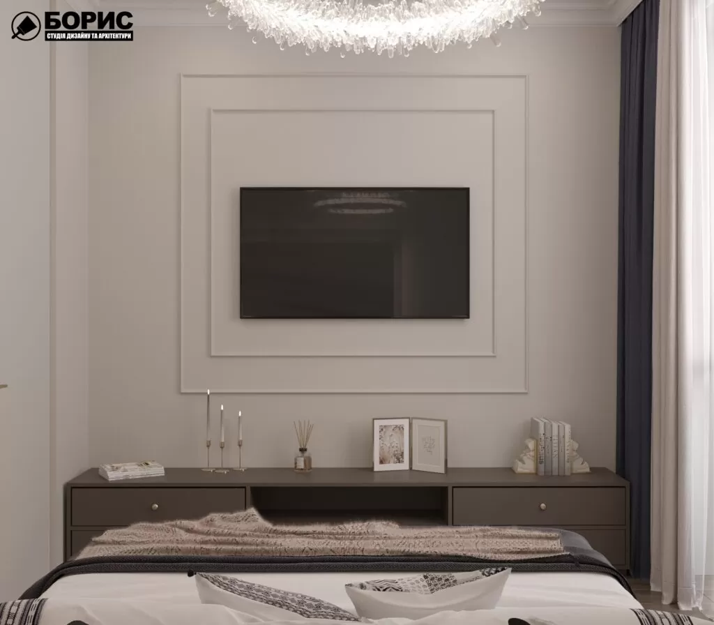 Дизайн интерьера спальни в Киеве, фото №4