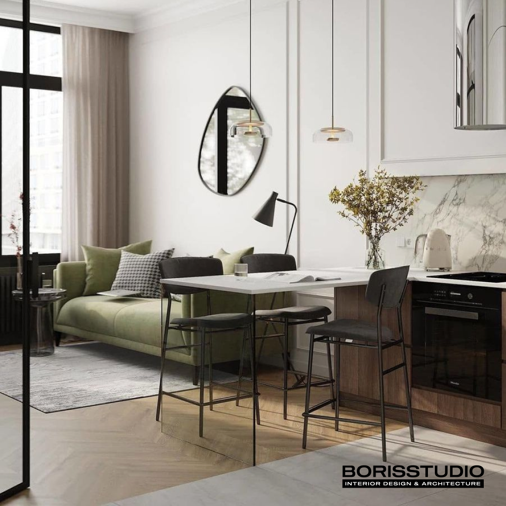 Дизайн интерьера гостинной в экостиле