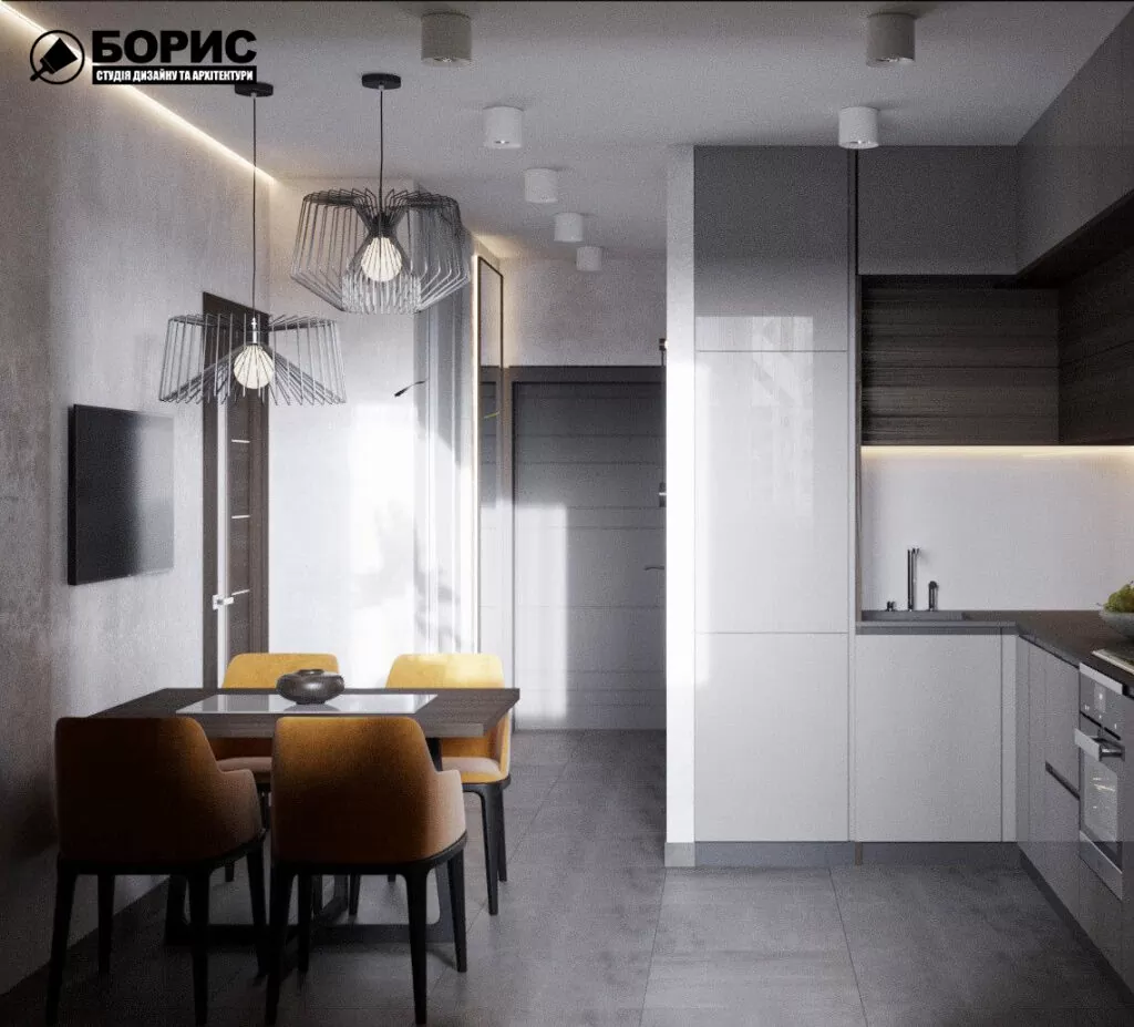 Дизайн-проект интерьера квартиры 30 кв м