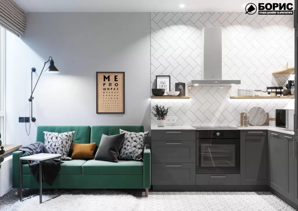 Дизайн інтер’єру квартири 36 кв м