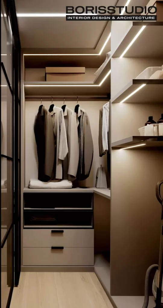 Дизайн интерьера смарт квартиры 17 м2