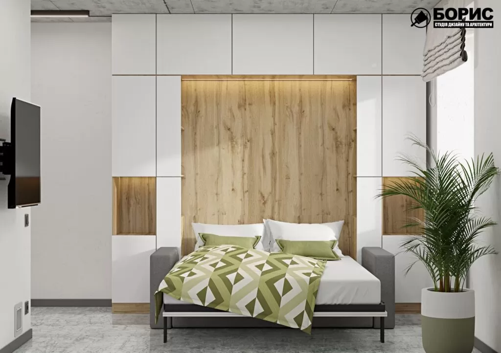 Дизайн інтер’єру квартири 33 кв м