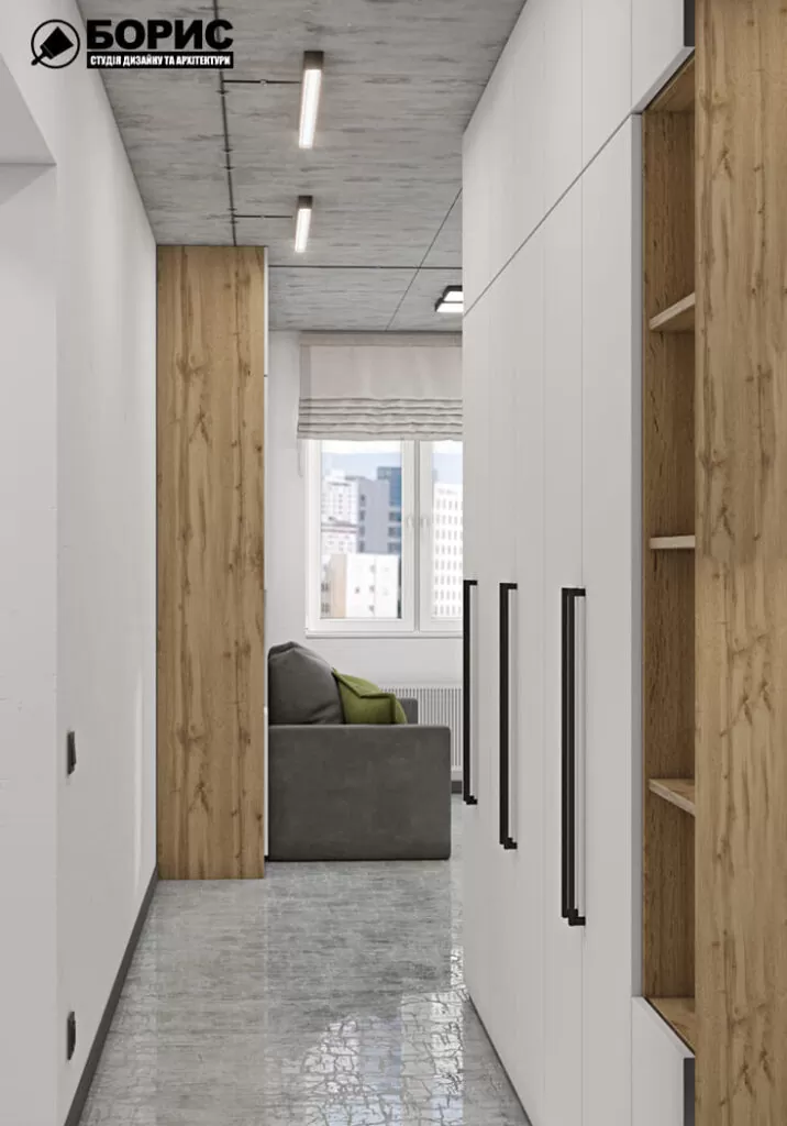 Дизайн-проєкт інтер’єру квартири 33 м2