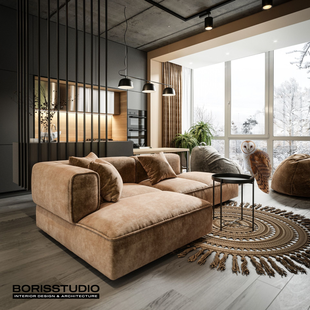 Дизайн интерьера в стиле лофт, Фото №6