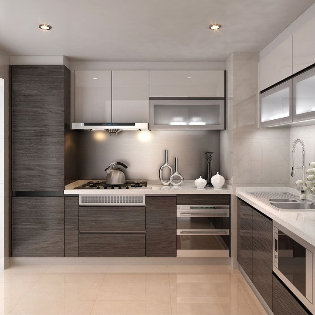 Стилі інтер'єру кутових кухонь