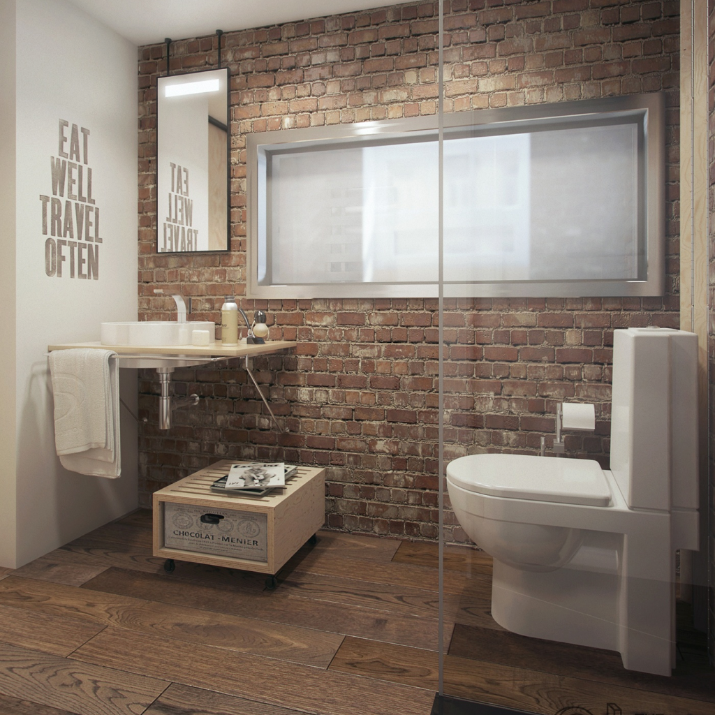 Стильный дизайн ванной с душевой кабиной