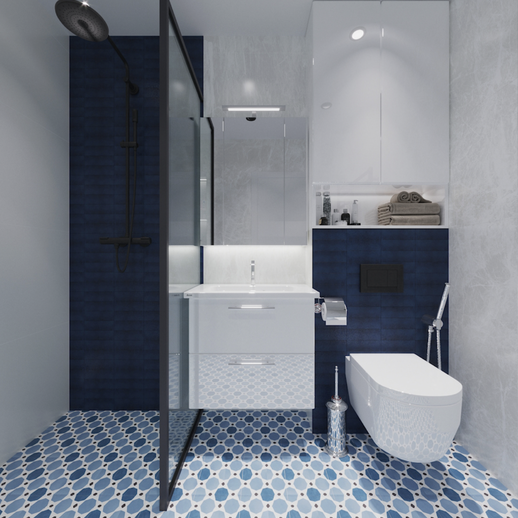 Ванная с душевой кабиной