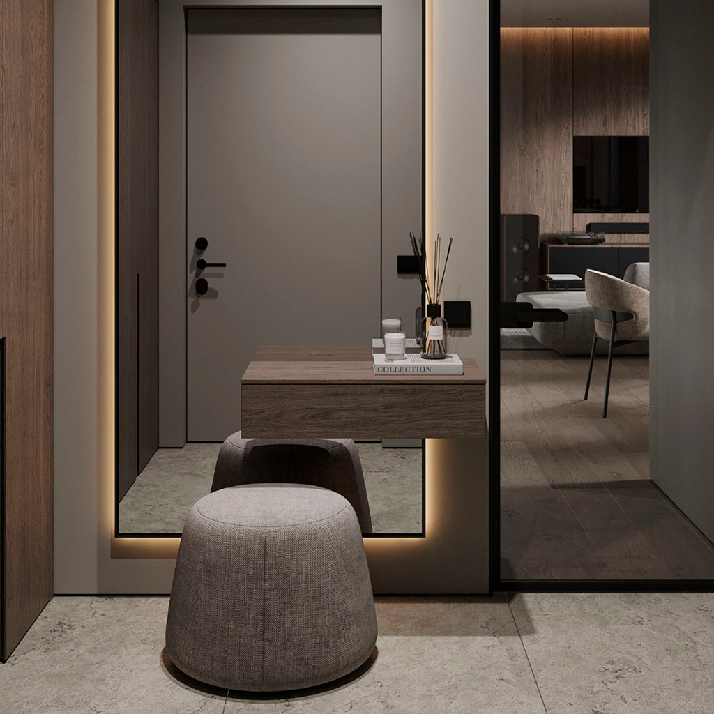 Стиль лофт в дизайні передпокою