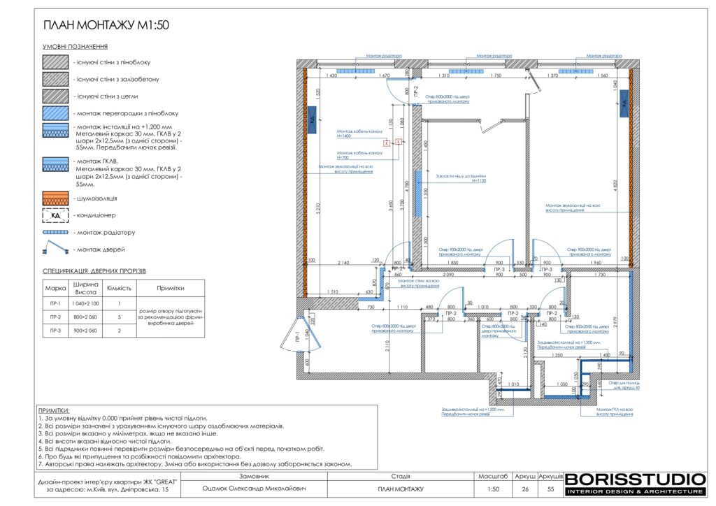 Планування інтер'єру квартири, фото №3