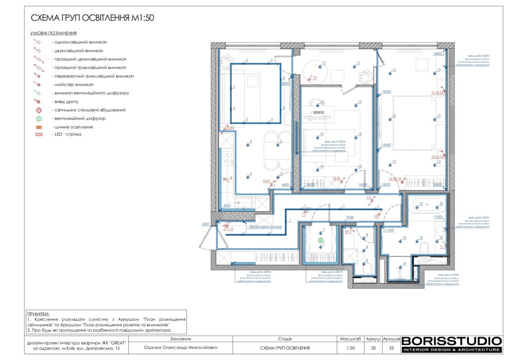 Планування інтер'єру квартири, фото №12