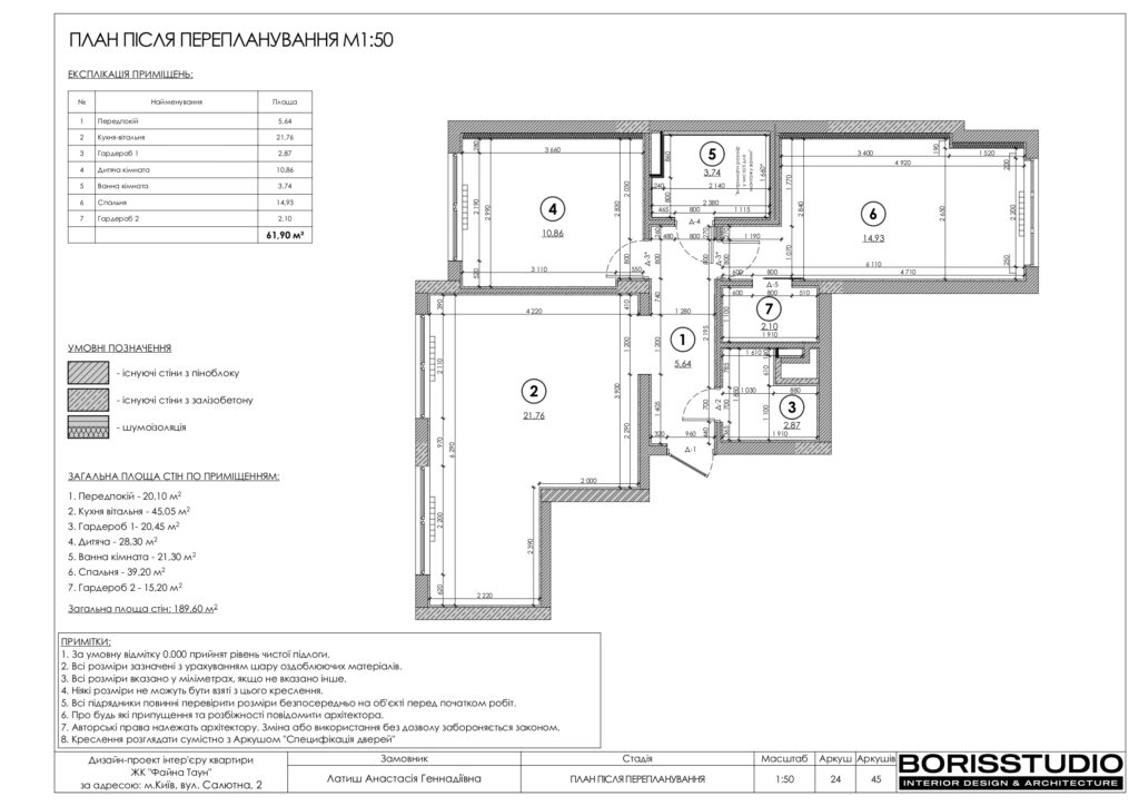 Планування інтер'єру квартири, фото №6