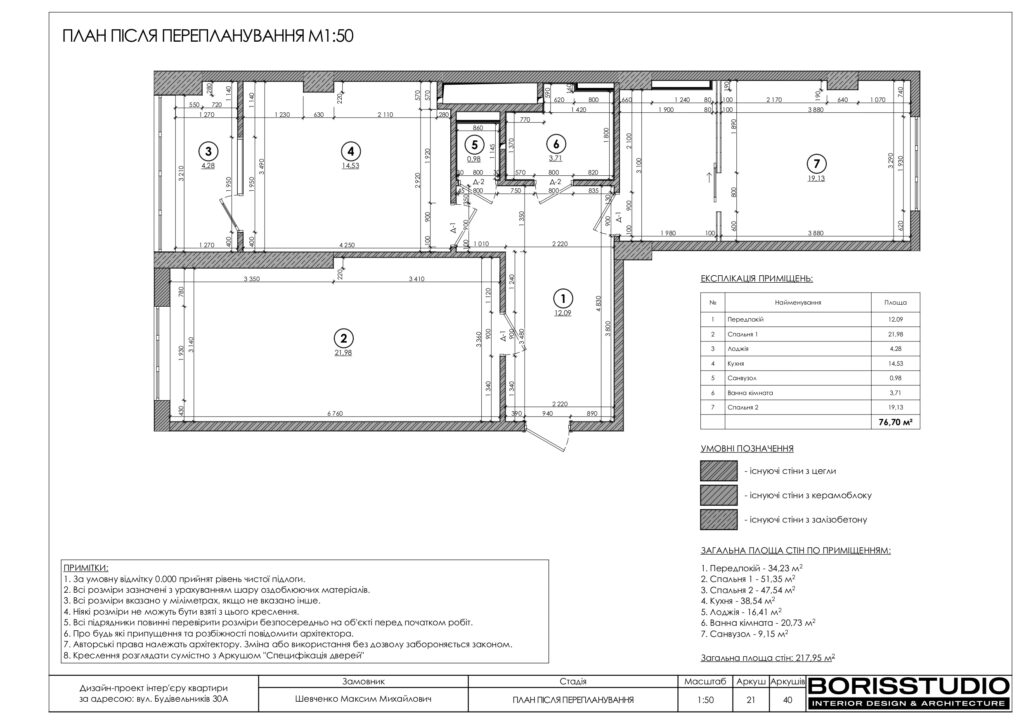 Планування інтер'єру квартири, фото №5