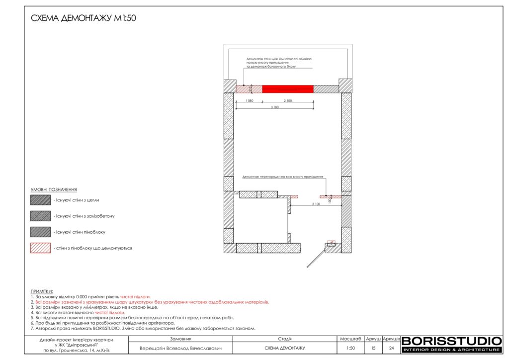 Планування інтер'єру квартири, фото №3