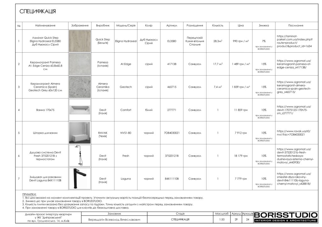 Планування інтер'єру квартири, фото №17