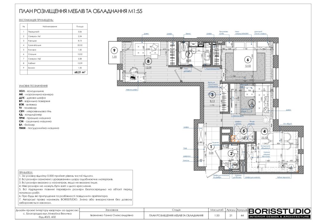 Планування інтер'єру квартири, фото №6