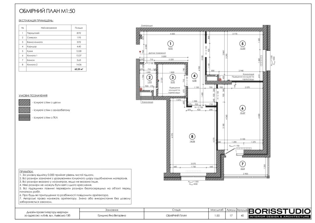Планування інтер'єру квартири, фото №1