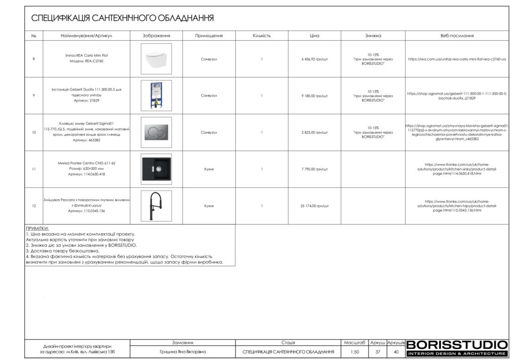 Планування інтер'єру квартири, фото №21