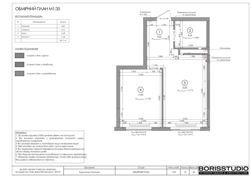 Планування інтер'єру квартири, фото №1