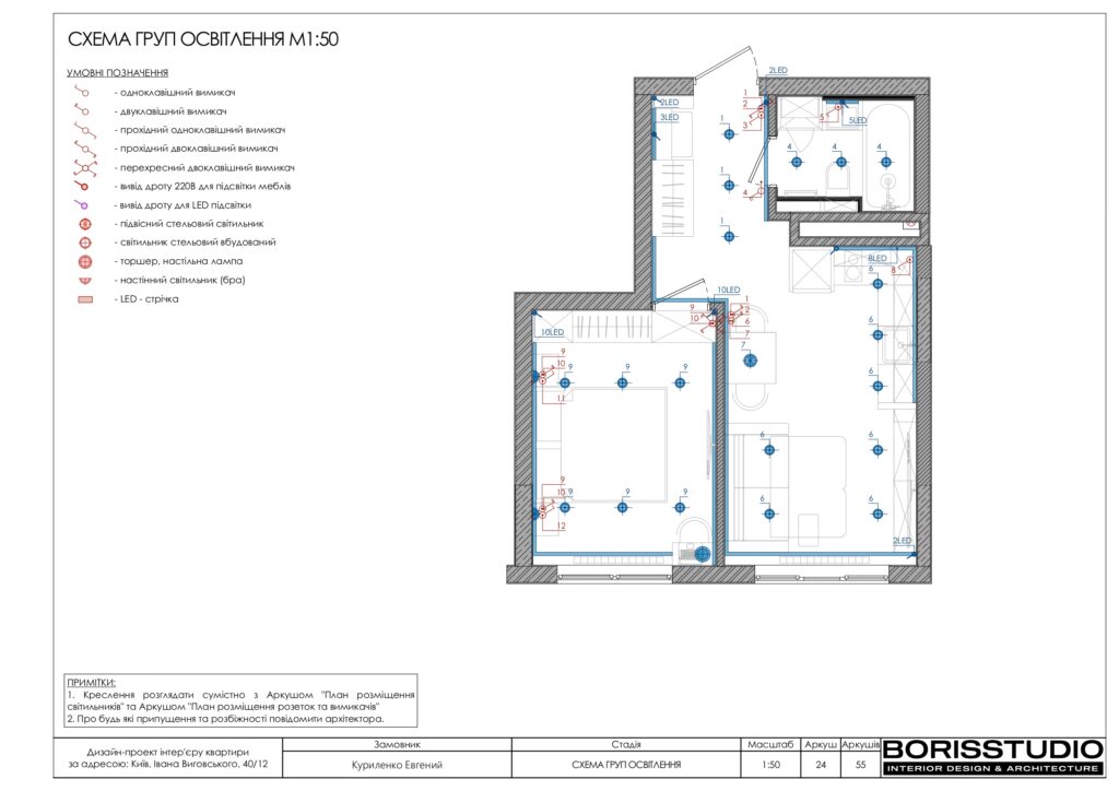 Планування інтер'єру квартири, фото №12