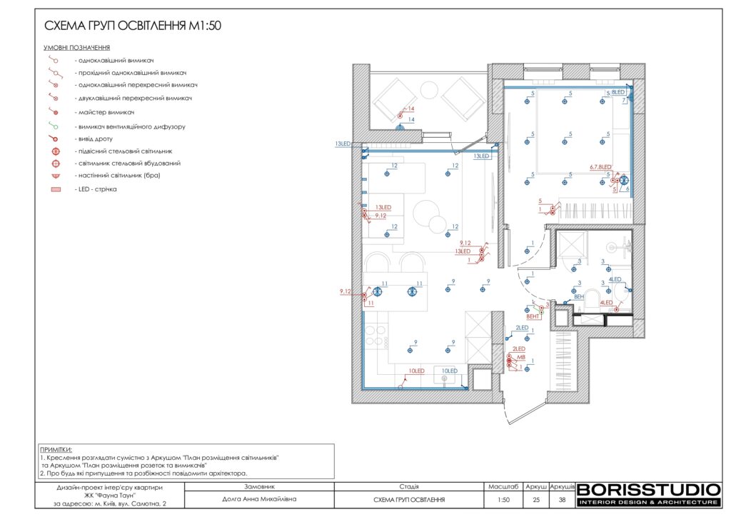 Планування інтер'єру квартири, фото №11