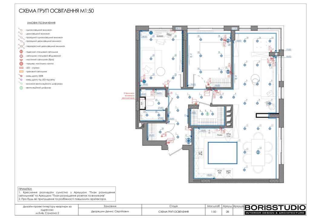 Планування інтер'єру квартири, фото №11