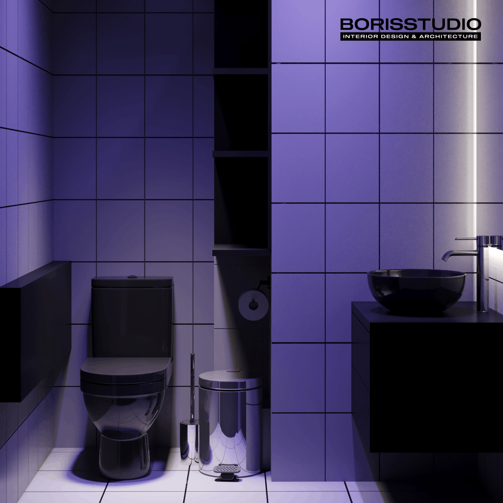 Дизайн барбершопу, санвузол, фото №12