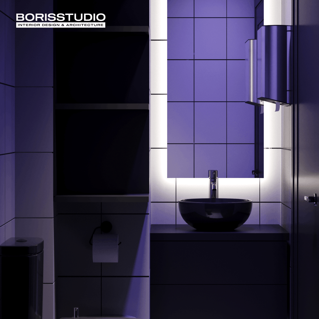 Дизайн барбершопу, санвузол, фото №13