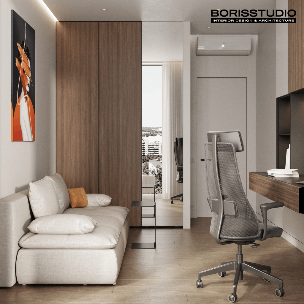 Дизайн-проект квартири, кабінет, фото №22