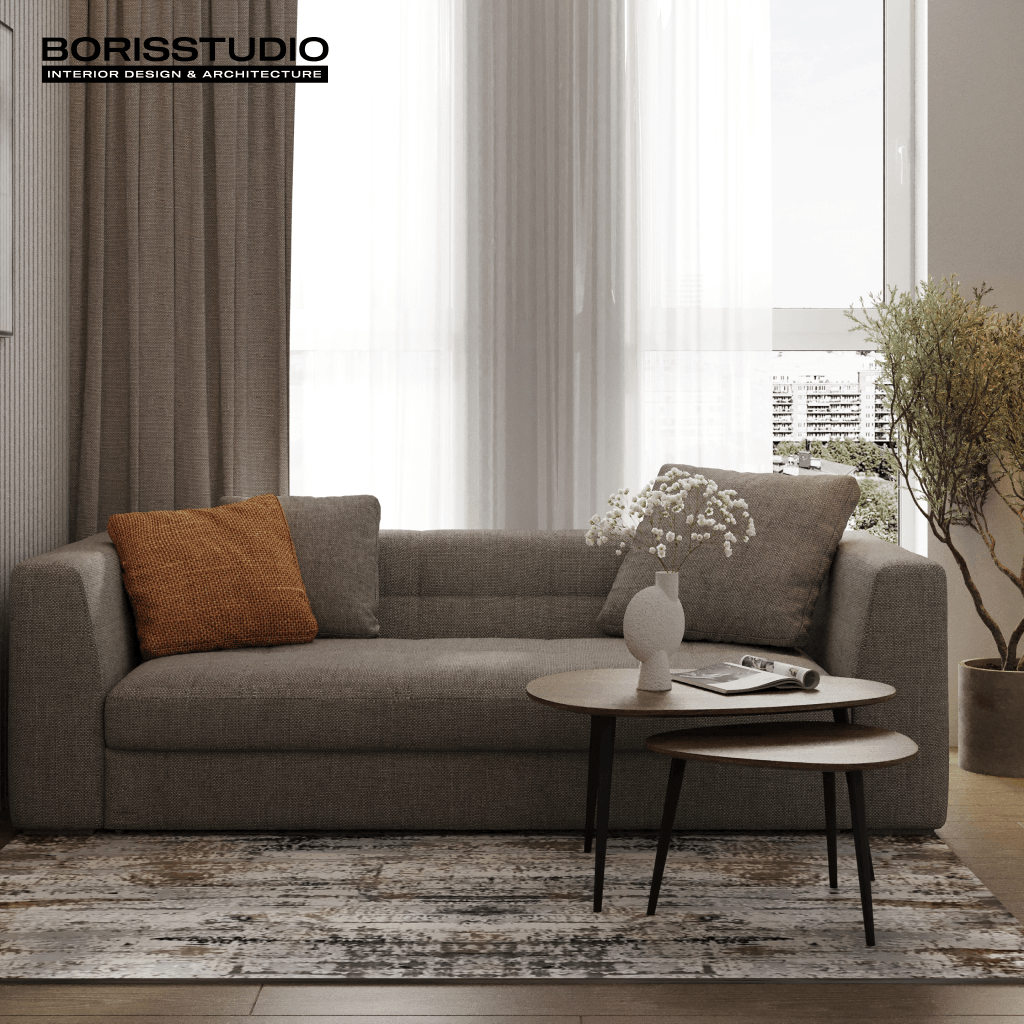 Дизайн-проект квартири, вітальня, фото №16