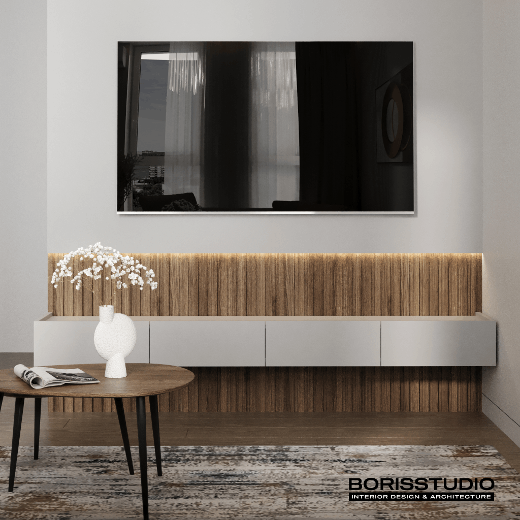 Дизайн-проект квартири, вітальня, фото №15