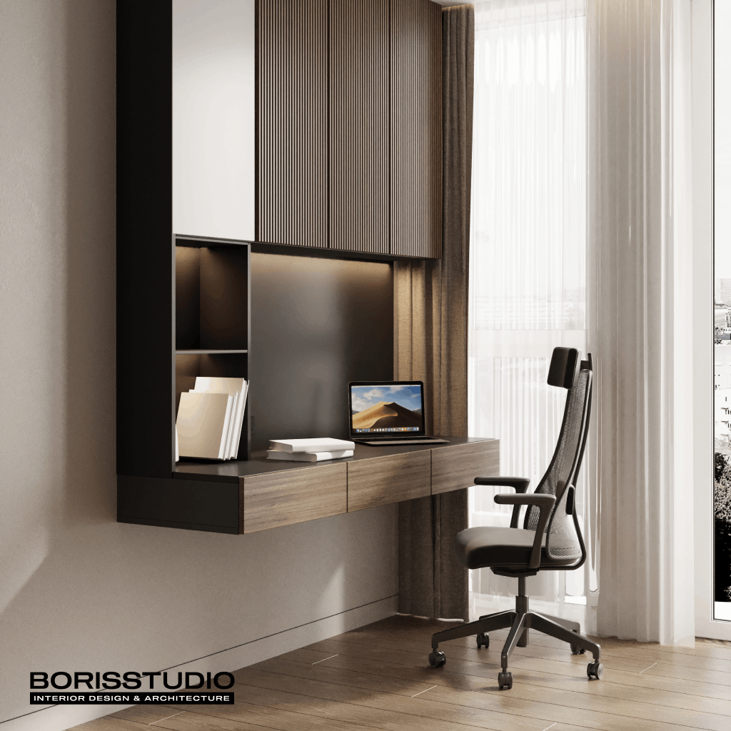 Дизайн-проект квартири, кабінет, фото №19