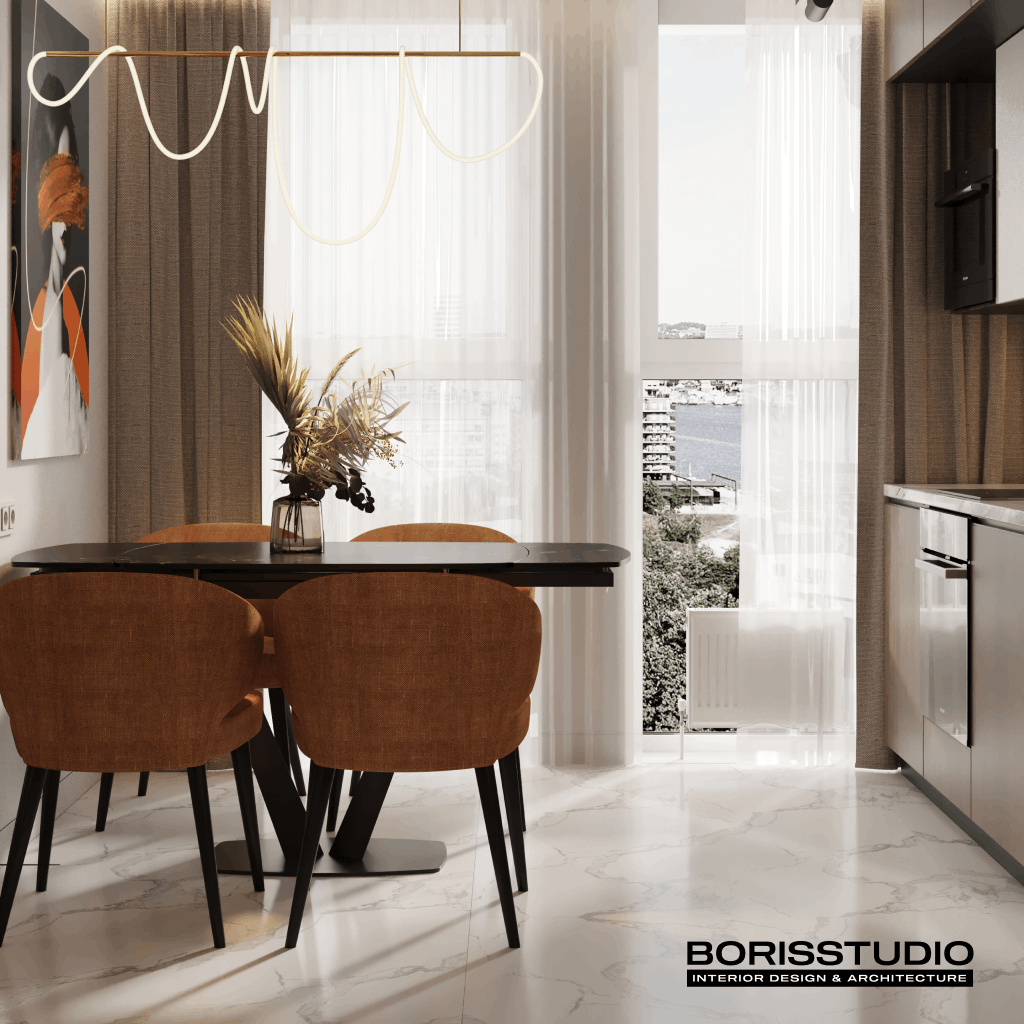 Дизайн-проект квартири, кухня, меблі, фото №13