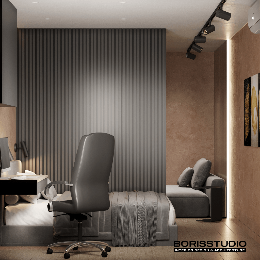 Дизайн-проект інтер'єру квартири, спальня, №21